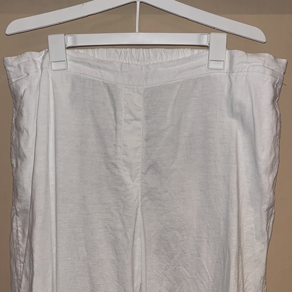 Chicos ladies pants 100% size US 18 / 3.5 white with eyelit lace bottom detail - Picture 2 of 9